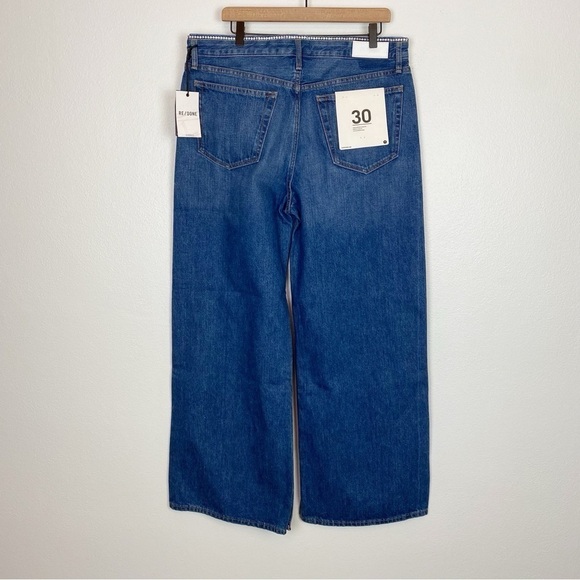 Re/Done Low Rider Loose Jeans in Crystal Bay Fade - Picture 6 of 9